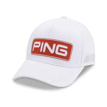 Gold Gear Direct - Ping Tour Delta Golf Cap - White/Tango