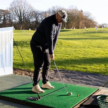  The Swing Plate Golf Trainer with Alignment Sticks - main image