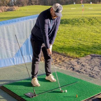  The Swing Plate Golf Trainer with Alignment Sticks - main image