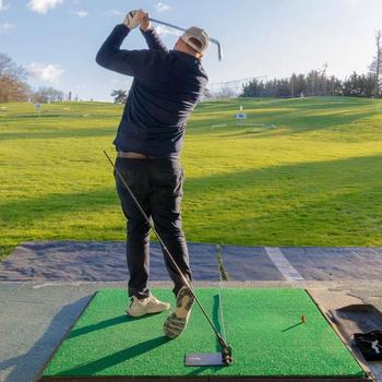  The Swing Plate Golf Trainer with Alignment Sticks - main image
