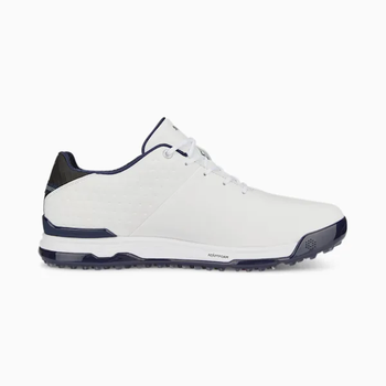 Puma PROADAPT ALPHACAT Leather Golf Shoes - Puma White/Puma Navy - main image