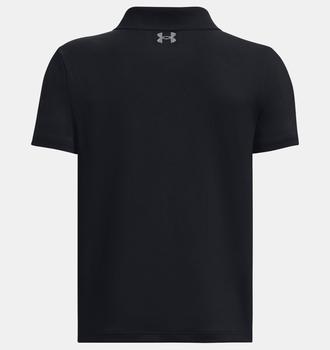 Under Armour UA Junior Performance Golf Polo Shirt - Black - main image