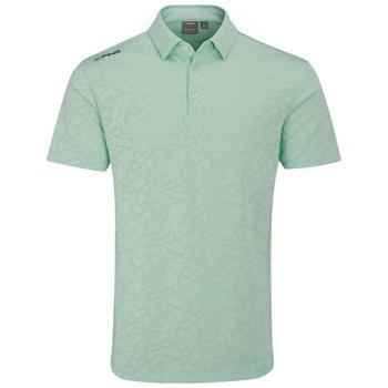Ping Geo Camo Golf Polo Shirt Misty Green