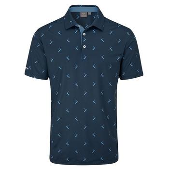 Ping Gold Putter Printed Golf Polo Shirt - Navy - main image