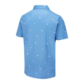Ping Two Tone Golf Polo Shirt - Danube Blue/Infinity Blue - main image