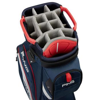 Ping Pioneer 214 Golf Cart Bag - Navy/Platinum/Red - main image