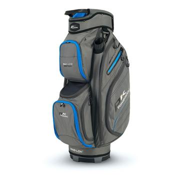 PowaKaddy DLX-Lite Golf Cart Bag 2024 - Gun Metal/Blue - main image
