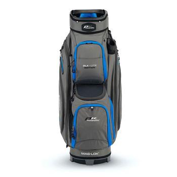 PowaKaddy DLX-Lite Golf Cart Bag 2024 - Gun Metal/Blue - main image