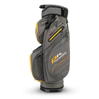 PowaKaddy DLX-Lite Golf Cart Bag 2024 - Gun Metal/Yellow - main image