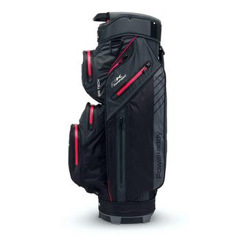 PowaKaddy Dri Tech Golf Cart Bag 2024 - Black/Gun Metal/Pink - main image