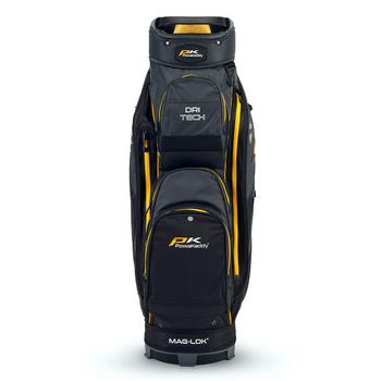 PowaKaddy Dri Tech Golf Cart Bag 2024 - Black/Gun Metal/Yellow - main image