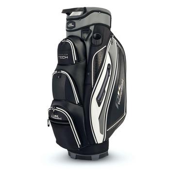 PowaKaddy Prem Tech Golf Cart Bag 2024 - Gun Metal/White - main image