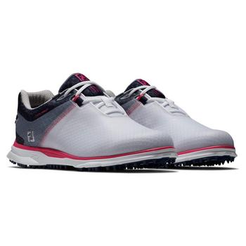 FootJoy Pro SL Sport Womens Golf Shoes - White/Navy/Hot Pink - main image