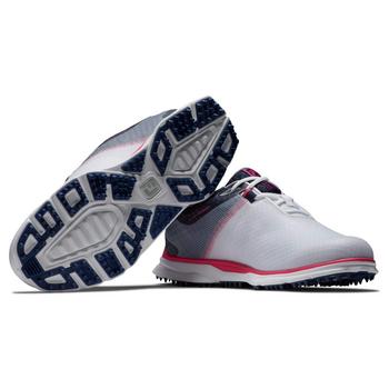 FootJoy Pro SL Sport Womens Golf Shoes - White/Navy/Hot Pink - main image