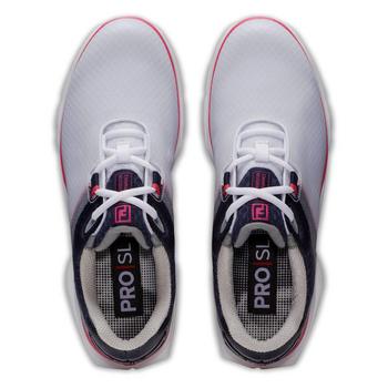 FootJoy Pro SL Sport Womens Golf Shoes - White/Navy/Hot Pink - main image