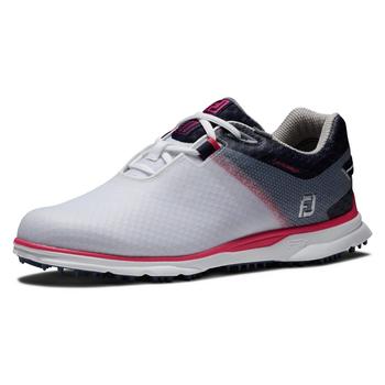 FootJoy Pro SL Sport Womens Golf Shoes - White/Navy/Hot Pink - main image