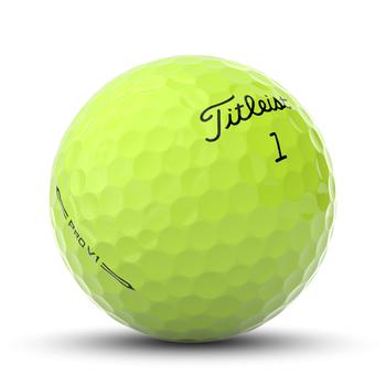 Titleist Pro V1 Golf Balls - Yellow - main image