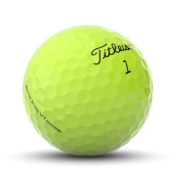 Titleist Pro V1 Golf Balls - Yellow - 2023 - main image