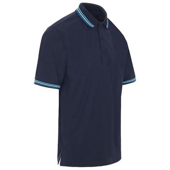 ProQuip Striped Collar Golf Polo Shirt - Navy - main image