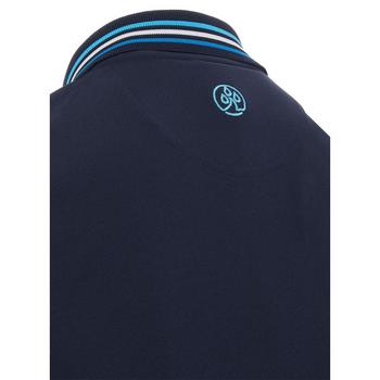 ProQuip Striped Collar Golf Polo Shirt - Navy - main image