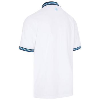 ProQuip Striped Collar Golf Polo Shirt - White/Navy - main image