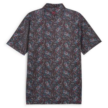 Puma Cloudspun Paisley Polo - Puma Black - main image