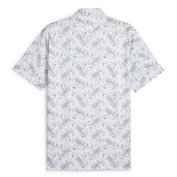 Puma Cloudspun Paisley Polo - White Glow - main image