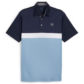 Gold Gear Direct - Puma Pure Colourblock Polo - Deep Navy