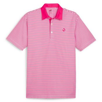 Puma Pure Stripe Polo - Garnet Pink - main image