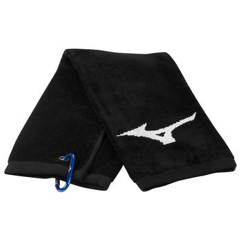 Mizuno RB Tri Fold Golf Towel - Black