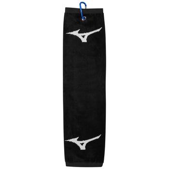 Mizuno RB Tri Fold Golf Towel - Black - main image