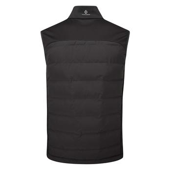 Oscar Jacobson Randal Full Zip Padded Golf Gilet - Black - main image