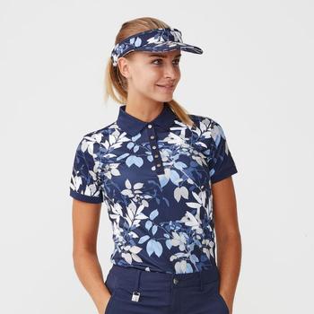 Rohnisch Womens Sun Visor - Navy Leaves Model Front - main image