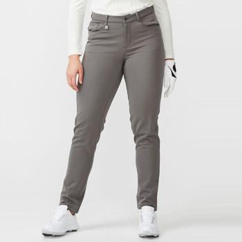 Rohnisch Heat Women's Golf Trouser - Dark Greige Model Shot 1 - main image