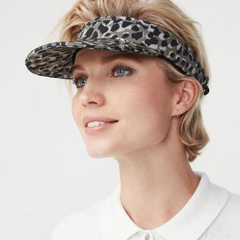 Rohnisch Women's Golf Sun Visor - Greige Spot Model Shot 2 - main image