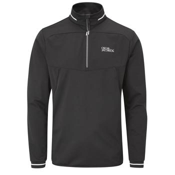 Oscar Jacobson Rolfe Tour 1/4 Zip Golf Jacket - Black - main image