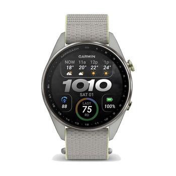 Garmin Approach S72 GPS Golf Smart Watch (47mm) - Silver/Citron - main image