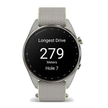 Garmin Approach S72 GPS Golf Smart Watch (47mm) - Silver/Citron - main image
