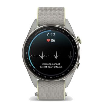 Garmin Approach S72 GPS Golf Smart Watch (47mm) - Silver/Citron - main image