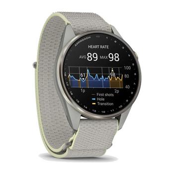 Garmin Approach S72 GPS Golf Smart Watch (47mm) - Silver/Citron - main image
