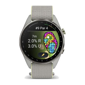 Garmin Approach S72 GPS Golf Smart Watch (47mm) - Silver/Citron - main image