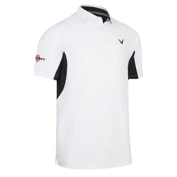 Callaway Odyssey SS Ventilated Golf Polo Shirt - Bright White/Black - main image