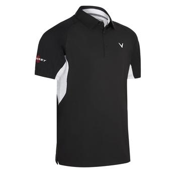 Callaway Odyssey SS Ventilated Golf Polo Shirt - Caviar/White - main image