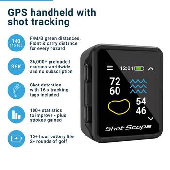 Shot Scope H4 Golf GPS Handheld Device - Black - main image