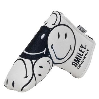 Smiley Original Golf Blade Putter Headcovers - White - main image