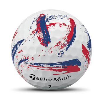 TaylorMade SpeedSoft Ink Golf Balls - Red/Blue - main image