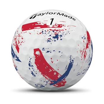 TaylorMade SpeedSoft Ink Golf Balls - Red/Blue - main image