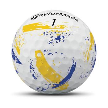 TaylorMade SpeedSoft Ink Golf Balls - Yellow/Blue - main image