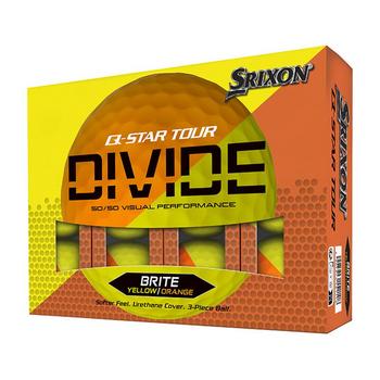 Srixon Q Star Tour Divide Golf Balls - Yellow/Orange - main image