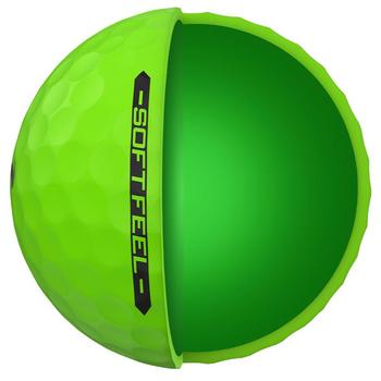 Srixon Soft Feel Brite Golf Balls - Green - main image